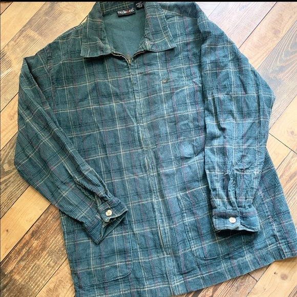 Plaid cord jacket - Picture 2 of 3